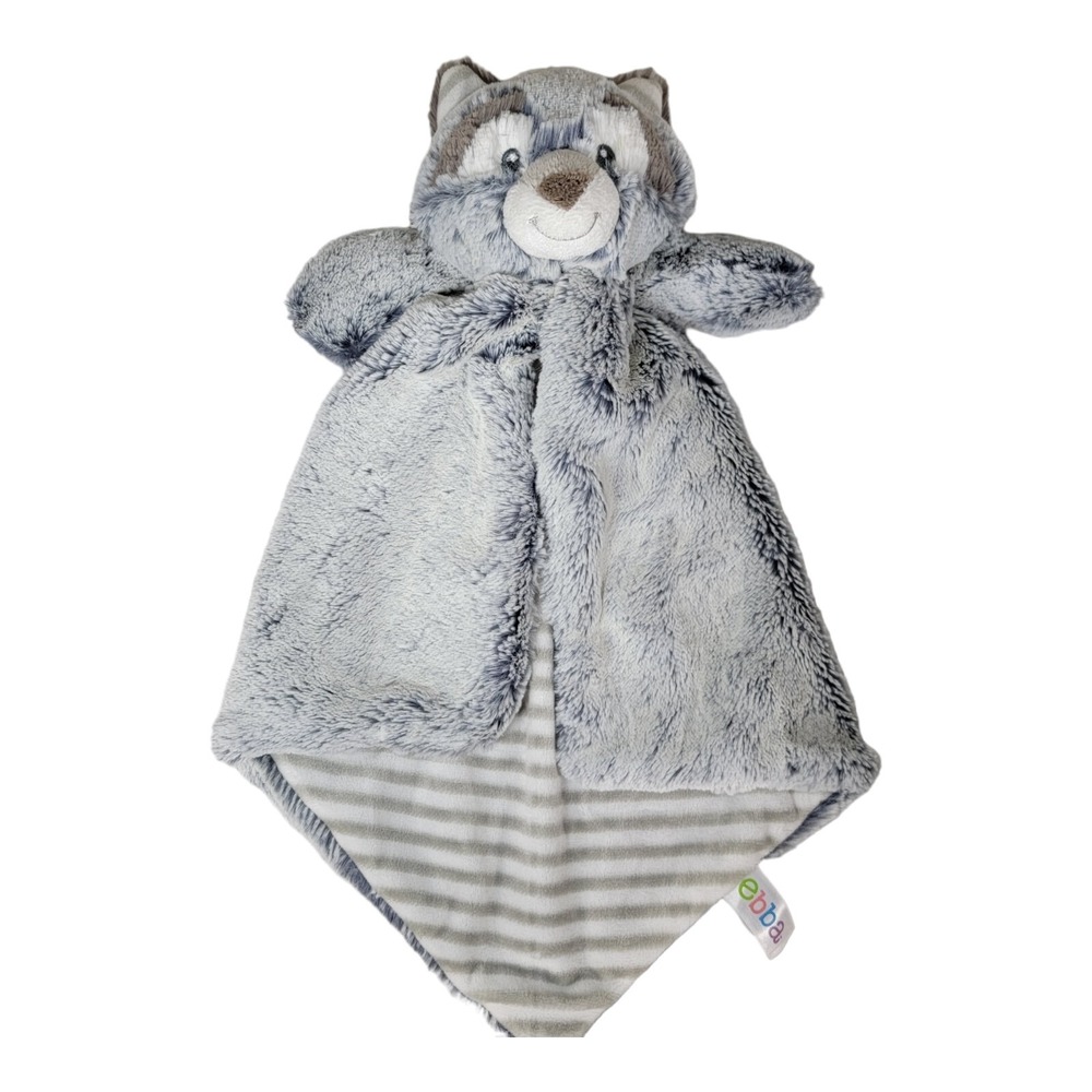 Ebba Rocko Racoon luvster Lovey Baby Security Blanket Boys or Girls Woodland Toy